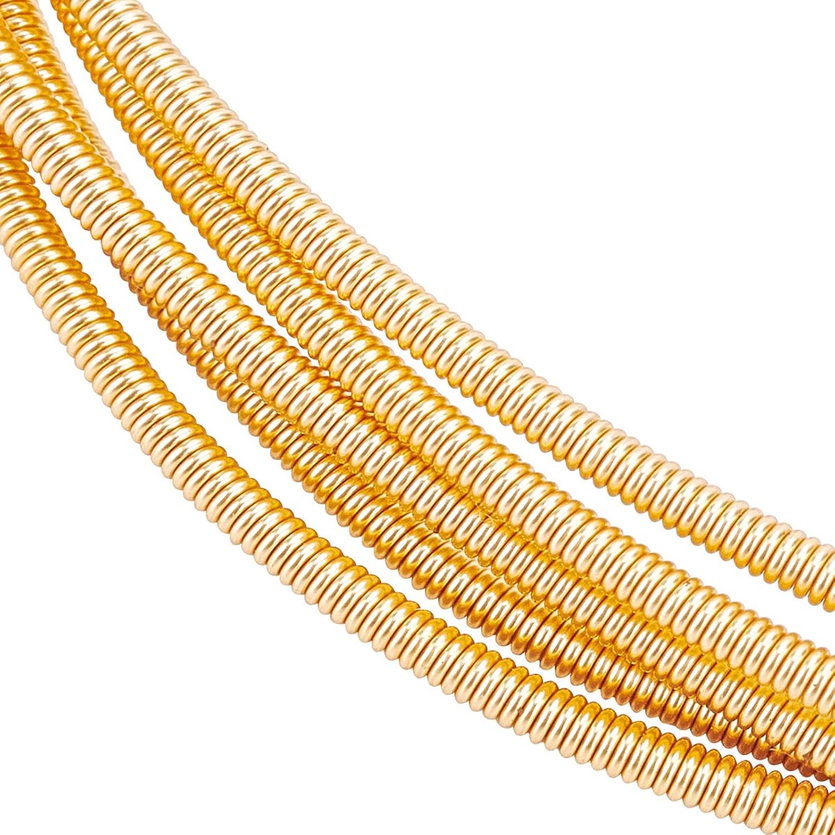 5 rollen 14 gauge vergulde French Bullion draad spiraal koperdraad voor borduurkralen, sieraden maken en kledingdecoratie