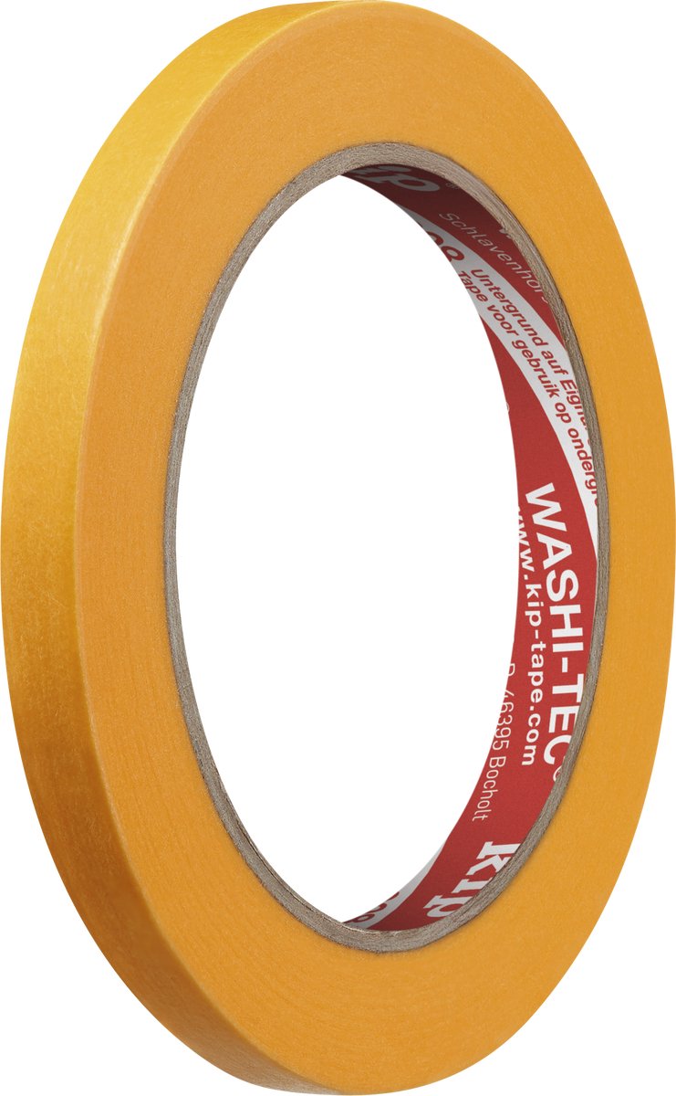 Kip 3808 Fineline Tape Washi Oranje 9mm - per rol
