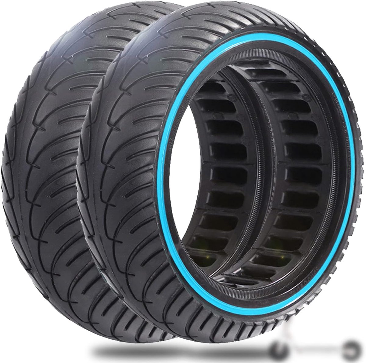 2 Stuks Banden 50/75-6.1 voor Elektrische Step, Tubeless Band Ook Compatibel met Maten 8,5 x 2,0 en 8 1/2 x 2, Lekbestendig, Geen Onderhoud Nodig