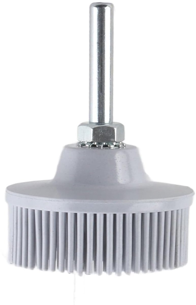 2Inch Bristle Disc Emery, Abrasifs Abrasifs Rubber Schuurborstel Polijsten Slijpschijf voor Burr Verwijdering (Wit 120#)