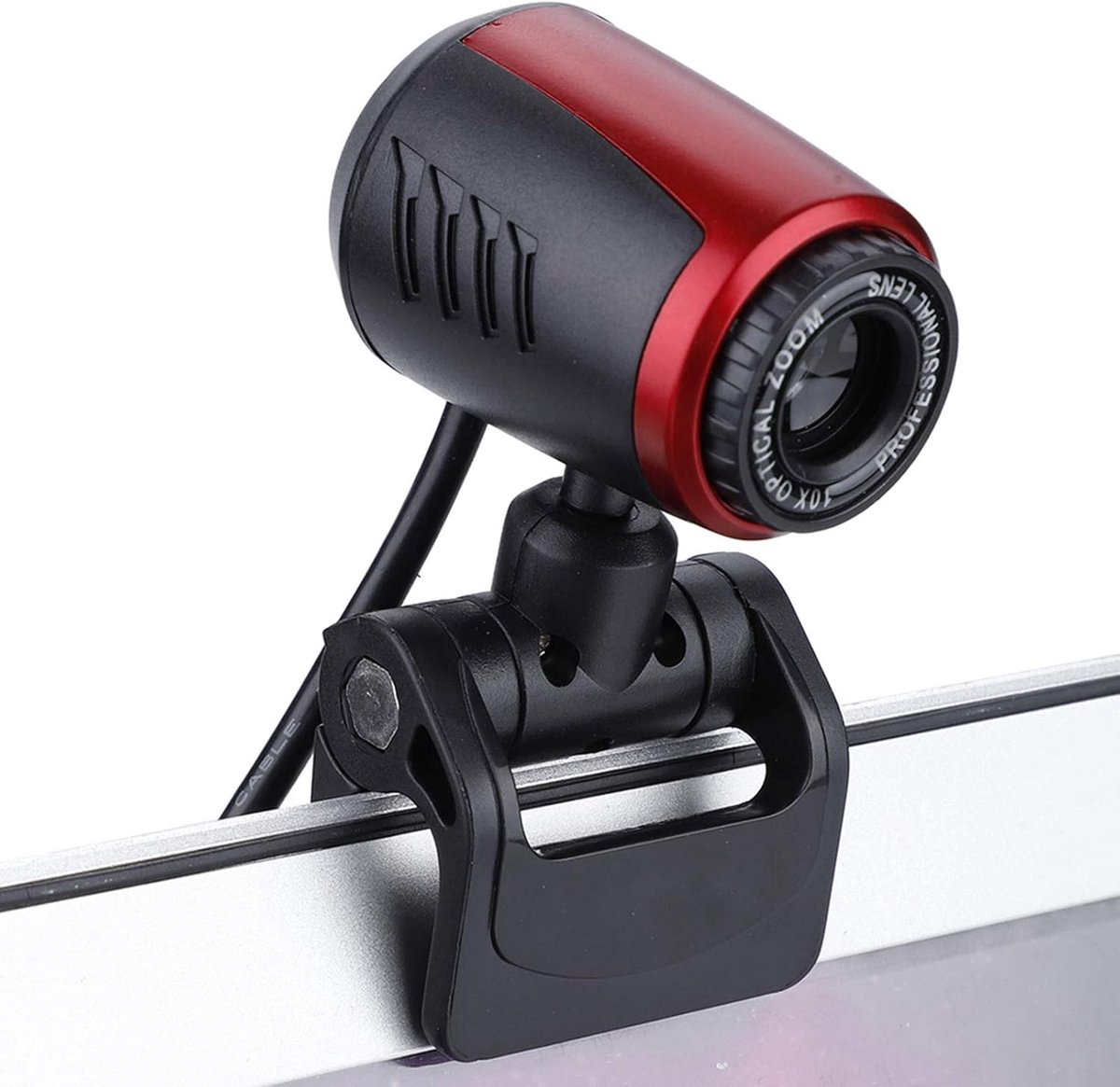 USB Webcam met Microfoon, 2.0 Desktop Laptop Computer Web Camera met 360 ° hoek, Auto Kleurcorrectie & Auto Focus voor Online Chatten Video Opname