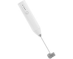 Melkopschuimer - Koffie opschuimer garde - Koffie maken - Instelbare snelheid - 22 cm - Wit