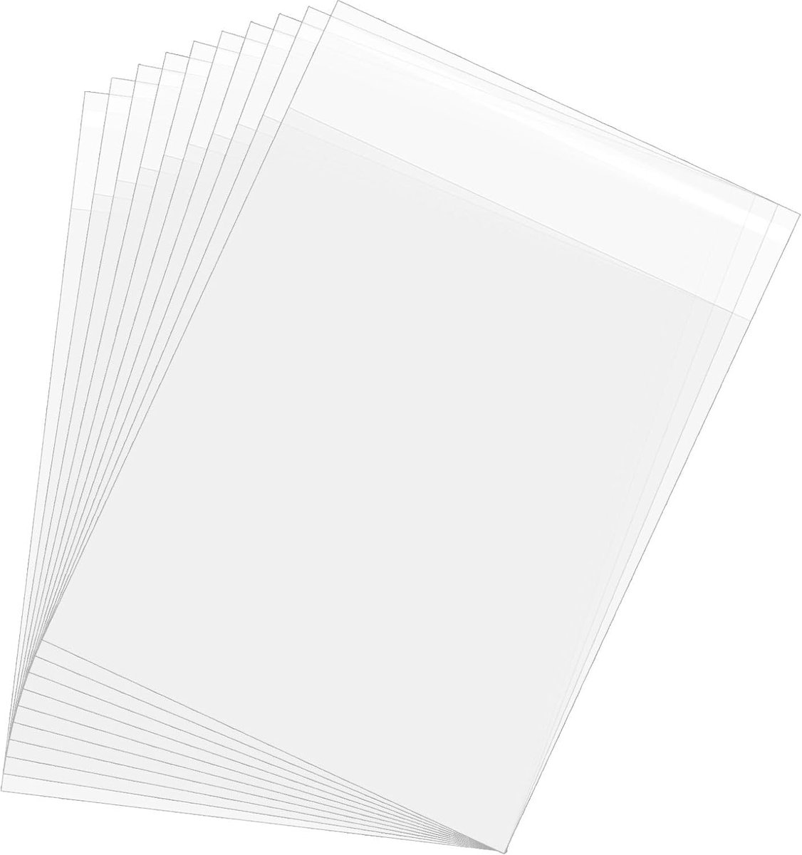 Zuurvrije fotohoes, verpakking van 50 stuks, kristalheldere fotohoezen, opbergvakken, transparante verzegelingszak voor kunstdrukken, afbeeldingen, foto's, framematten