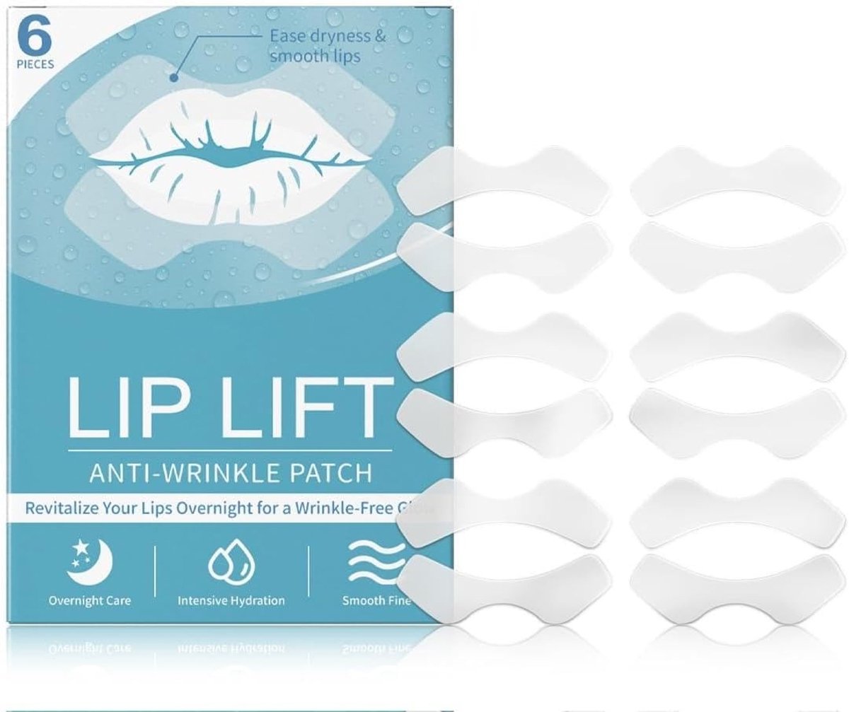 Set van 6 Anti-Rimpel Patches voor Huidversteviging, Silicium Patches voor Verjonging en Rimpelpreventie