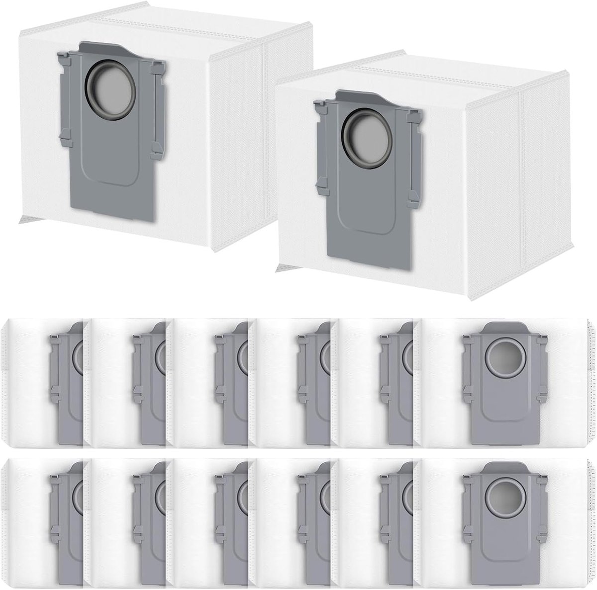 14 stuks stofzakken voor Roborock S8+/S8 Pro Ultra/S7 MaxV Ultra/Q7 Max+/Q8 Max+/Q5 Pro+/Q5 Max+, Q10 X5+/S5+, Q7 M5+/L5+ stofzuigerrobots | Precieze pasvorm & hoge kwaliteit, 3,4L grote capaciteit