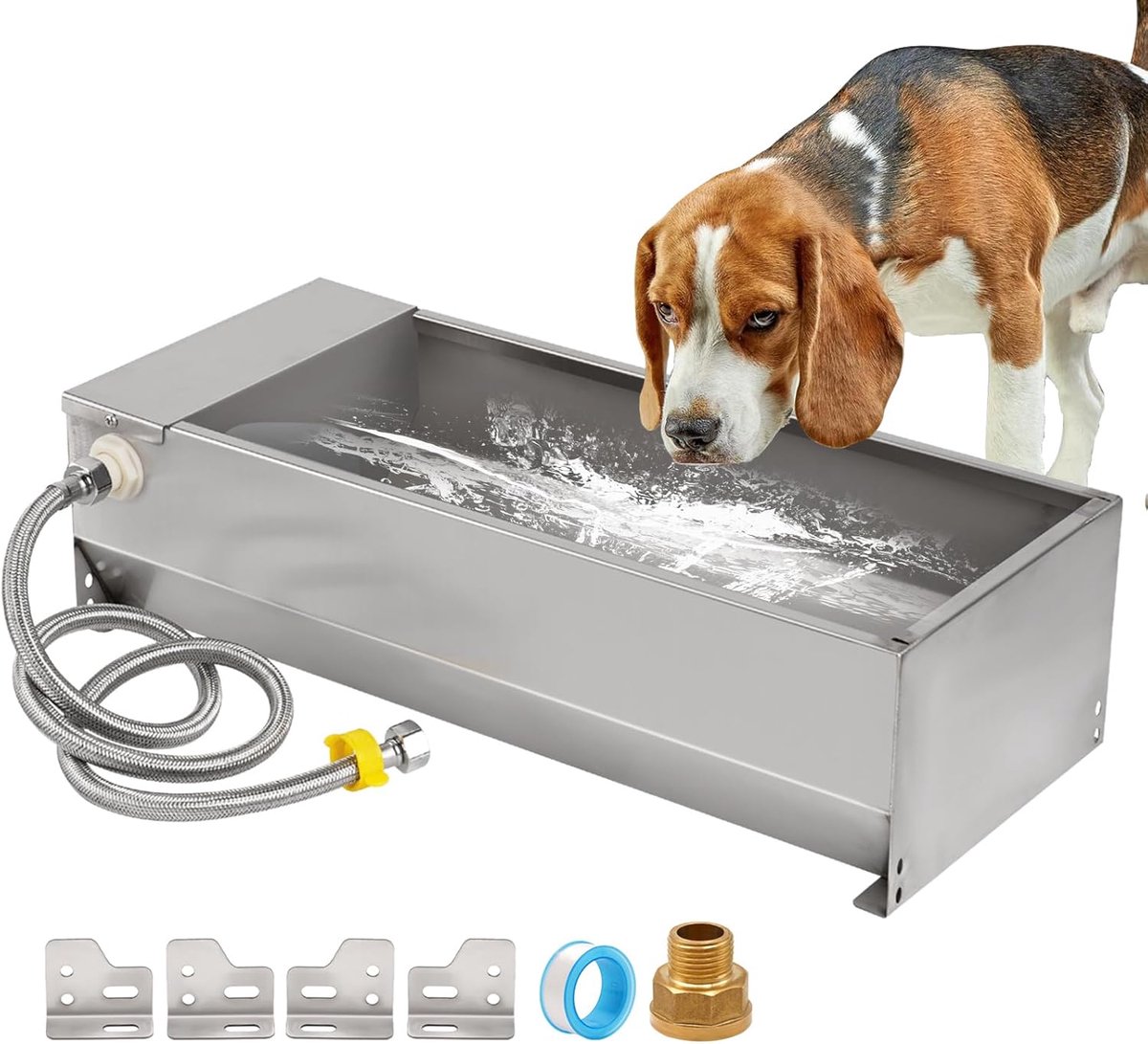 paardendranken, paardendranken met 1/2 inch vlotterventiel, geitendrinkbak voor runderen, paarden, schapen, honden en grote drinkset voor gevogelte