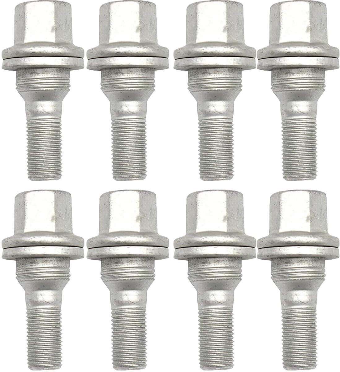 Bouten wielbout M12x1,25 9817024580 voor Citroen Peugeot zilver