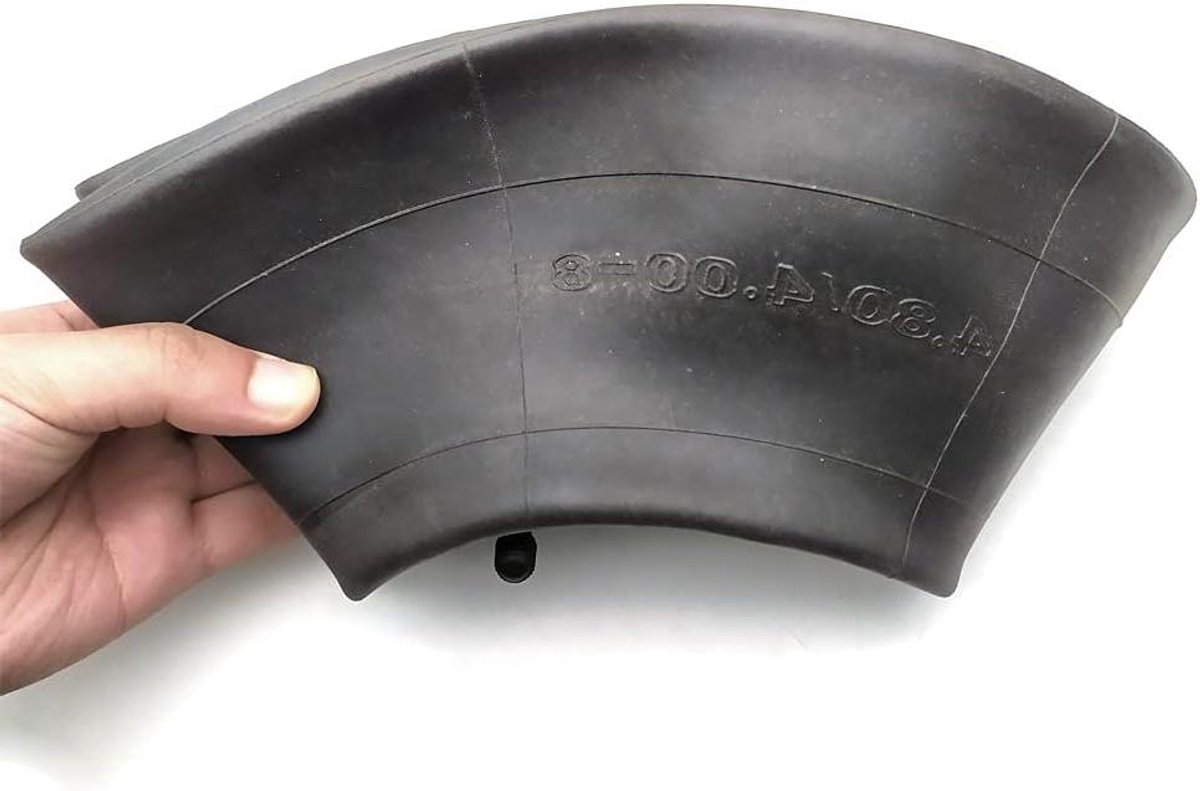 Scooter Binnenband - Banden Binnenband - Vervangen Band - Gebogen Klep - 4.80/4.00-8 - Zwart