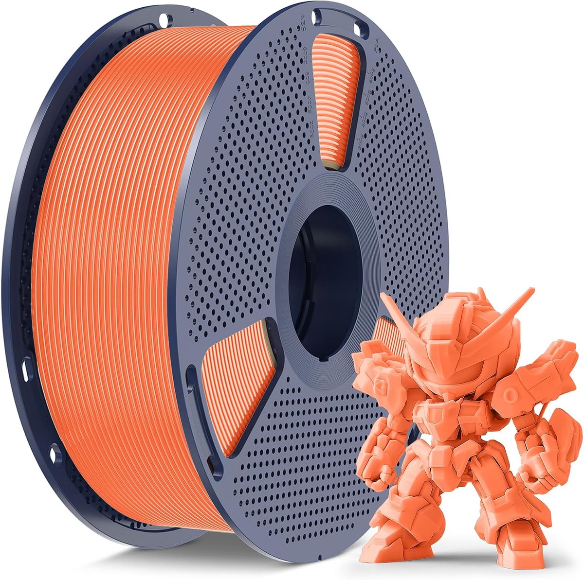 High Speed PLA Meta-filament, 1 kg, PLA 3D-printerfilament, 1,75 mm, robuust 3D-printfilament, maatnauwkeurigheid +/- 0,02 mm, compatibel met 3D FDM-printers, 1 kg spoel, zonnig oranje