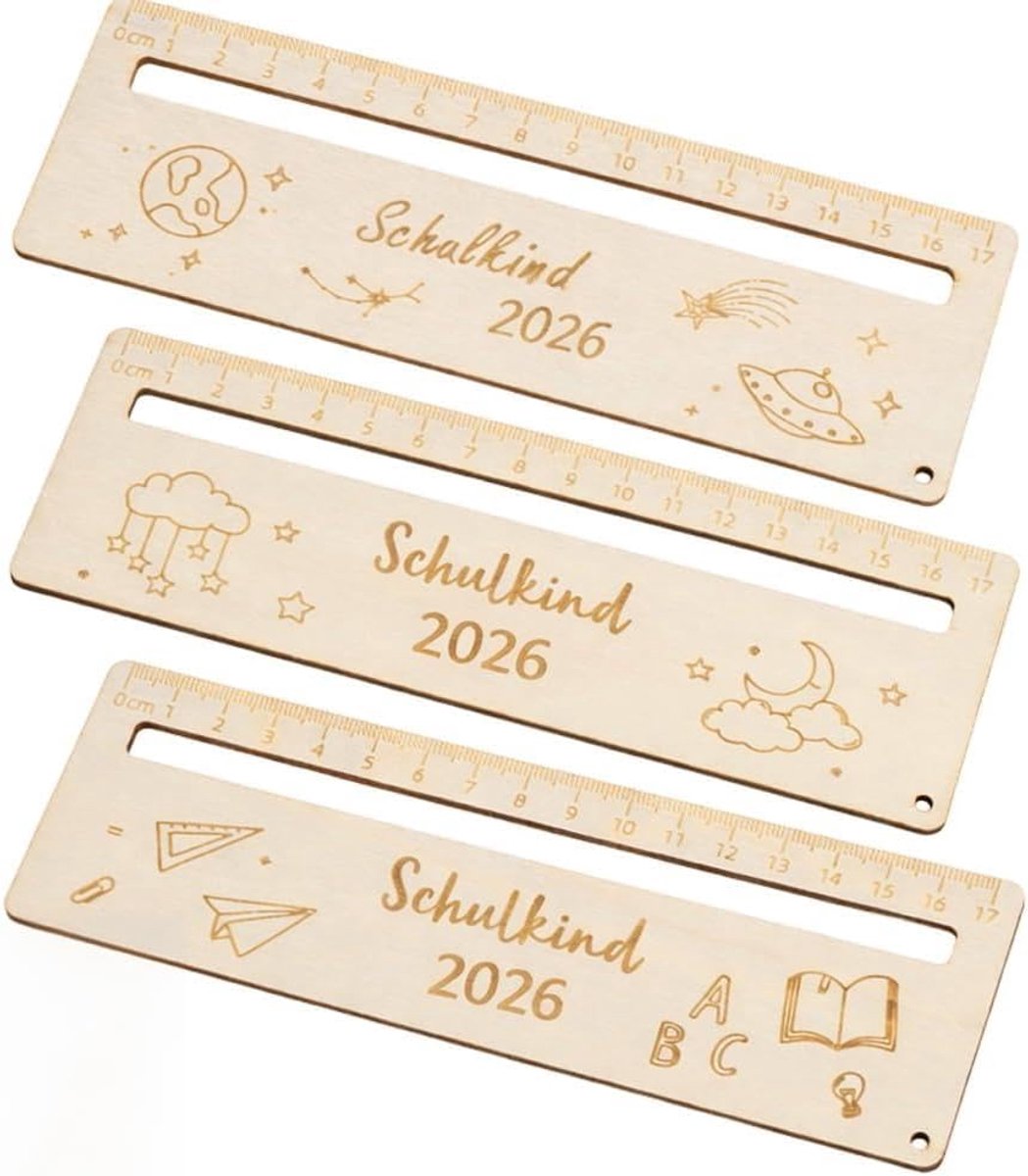 3pcs Tracking Rulers for Dyslexia Bookmarks Reading Aid for Kids 1 Class 2026 School Child Personalized Wooden - ShopVlot