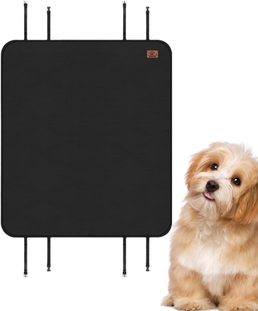 Autostoelhoes Hond - Bankbeschermer Auto - Reizen met Huisdieren - Scheurbestendig Materiaal - 149 x 135 cm - Zwart
