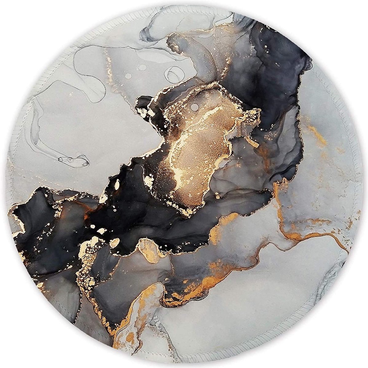 ITNRSIIET Mouse Pad Small with Sewn Edges, Round with Waterproof Smooth Fabric, Mouse Pad Non-Slip Rubber Base, for - ShopVlot