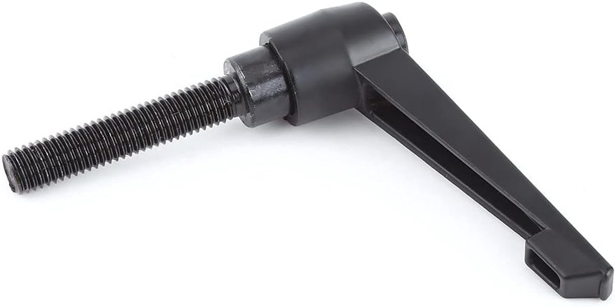 SnelShoppen - M10 Draad met Klemhendel Verstelbaar Handvat Zwart 25-50mm Zeskant Aandrijving (M10 x 40)