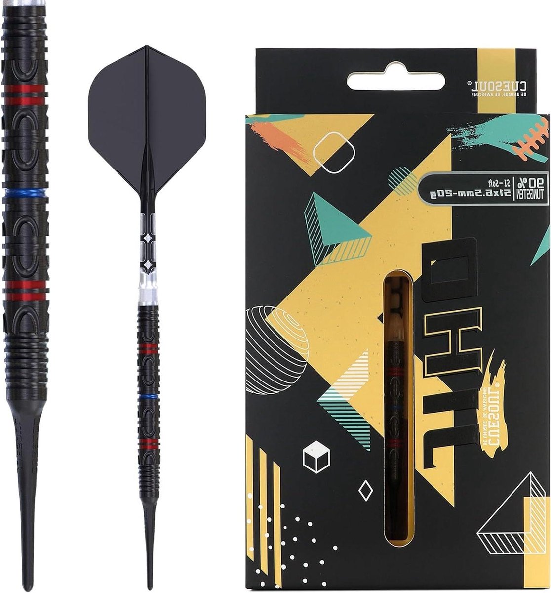 Dartpijlen Set - Zachte Darts - Dartspel Verbeteren - 90% Wolfraam Vat - 20 gram - Grijs Titanium