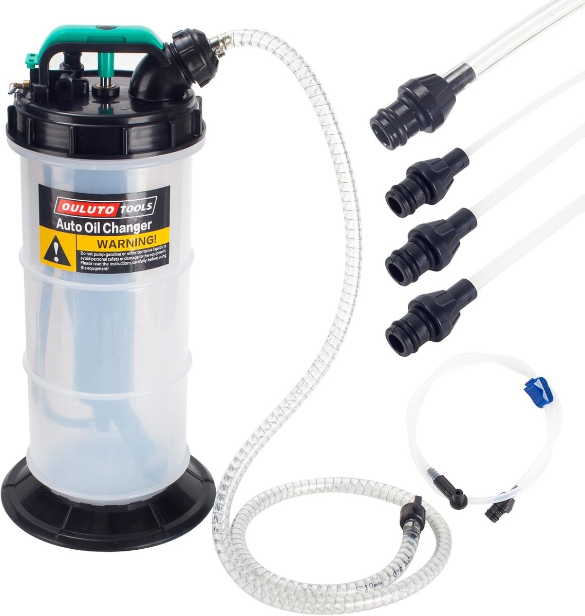 Handpomp olie-extractie 5.3L - Handmatige vloeistofpomp - Inclusief 6 slangen - SnelShoppen