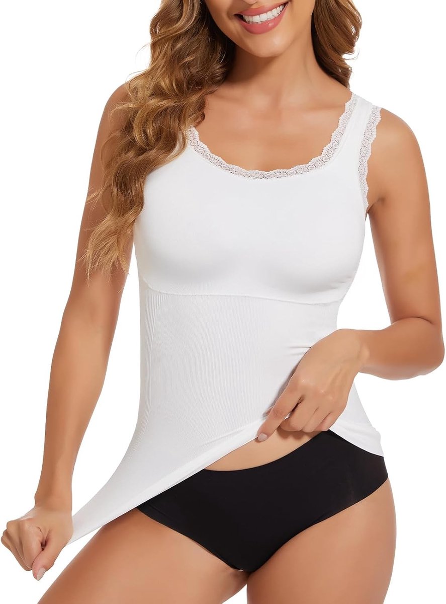 Dames Shaping Onderhemd met Tummy Control - Verstevigende Tanktop voor een Slanker Silhouet en Comfortabel Draagcomfort