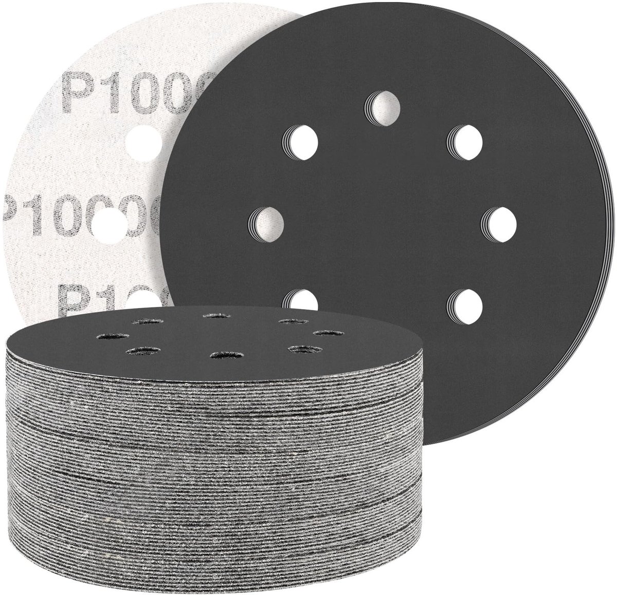 Omgoods - Professionele Schuurpapier Set, 50 Stuks, 125 mm, Geschikt voor Metaal