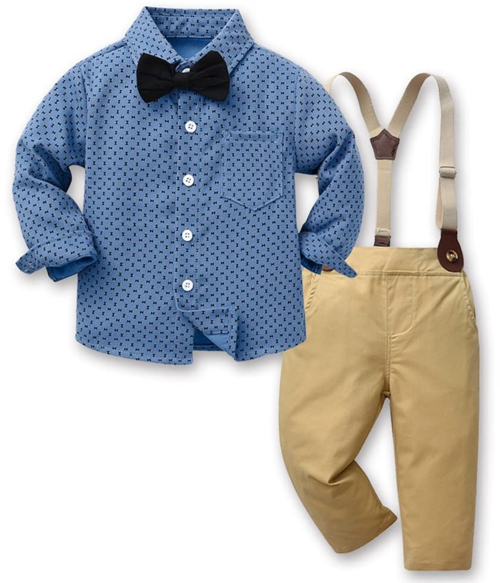 Omgoods - 3-delige Kinderkleding Set met Strikbanden