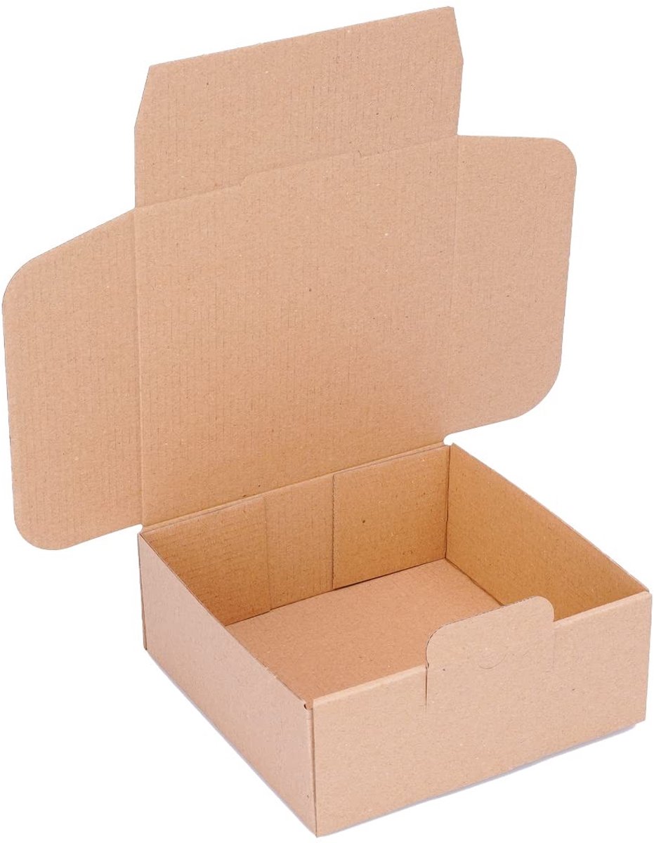 Omgoods - Vouwdozen 150 x 150 x 60 mm voor Verzenddoeleinden (100 Stuks)