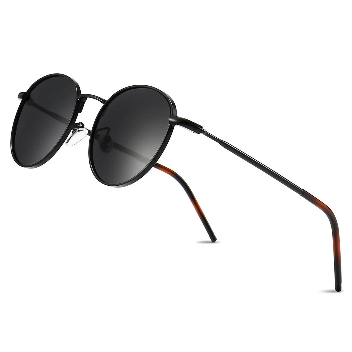 Omgoods - Ronde Vintage Gepolariseerde Zonnebril in Retro Stijl