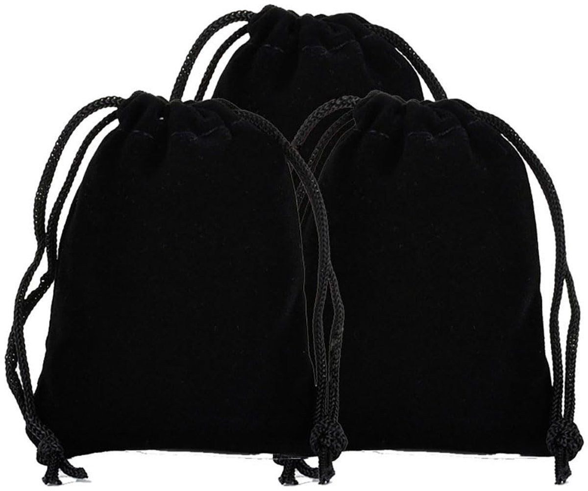 Omgoods - Set van 10 Velvet Tassen voor Cadeaus en Opbergen