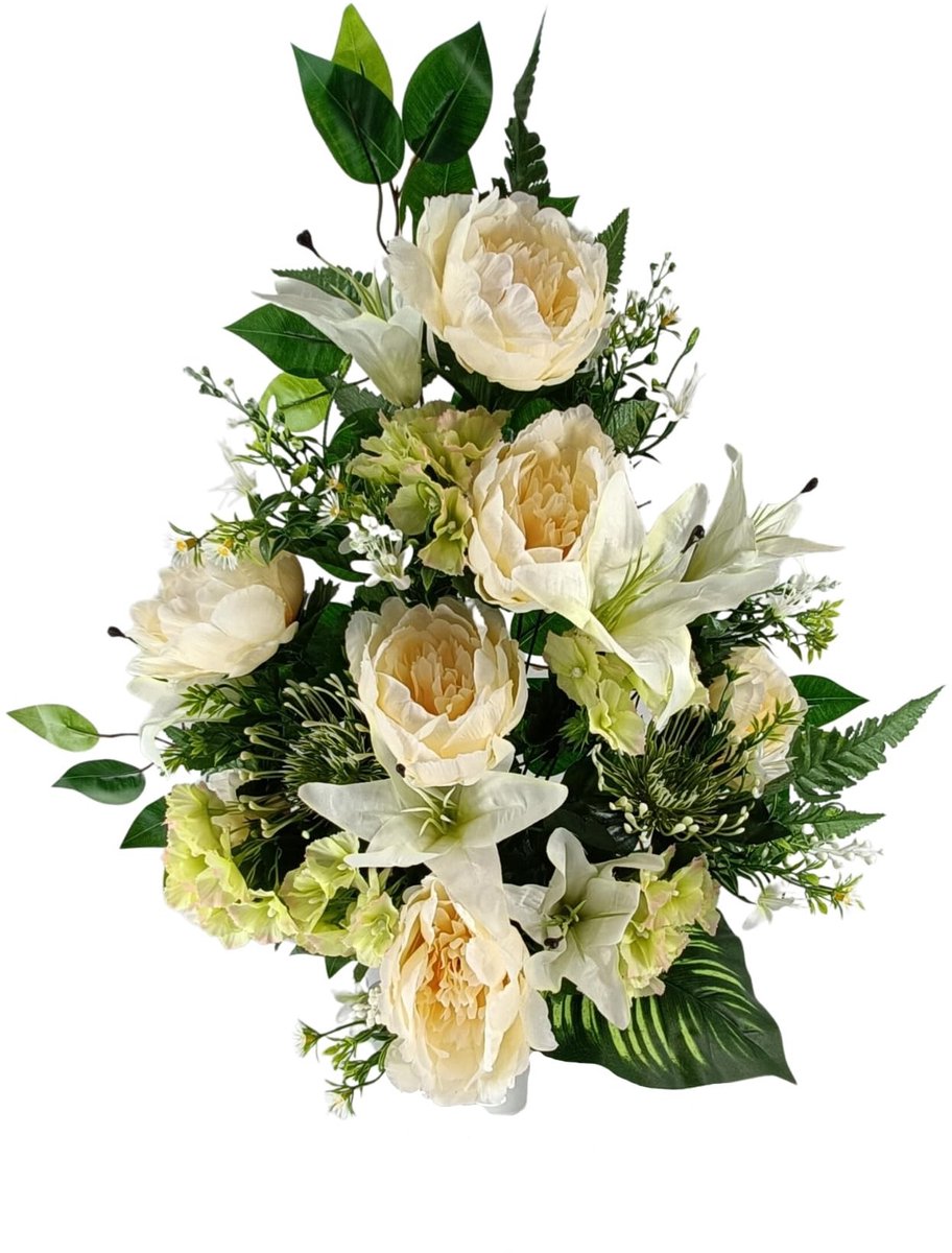 Omgoods - Kunstbloemarrangement voor Bruiloften en Herinneringen, Beige