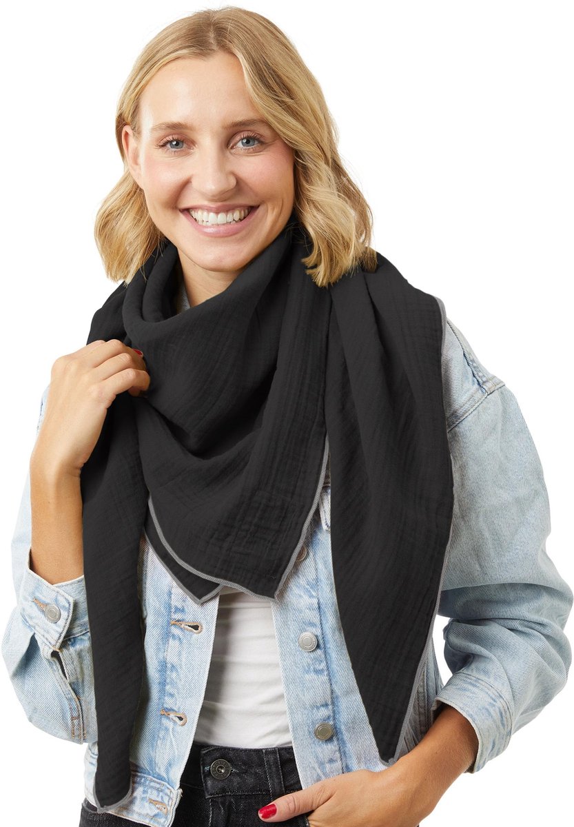 Omgoods - Premium Mousseline Sjaal voor Dames