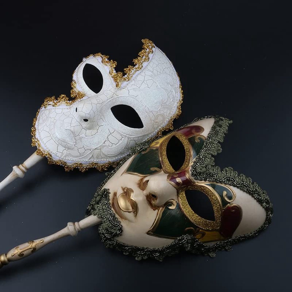 Omgoods - Set van 2 Venetiaanse Cosplay Maskers voor Feestjes