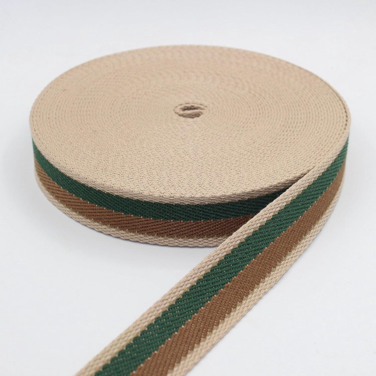 5 meter gestreepte geweven riem sport klassiek 65% polyester 35% katoen verschillende kleuren 30 mm kraag 095