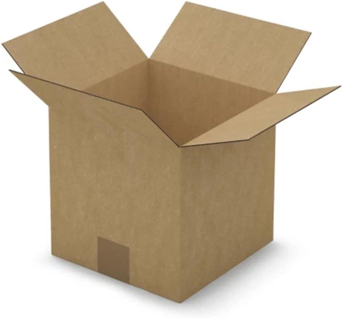 Verhuisdozen - Kartonnen dozen - Verhuizen en opslag - Eengolvend karton - 20x20x20 cm - Bruin