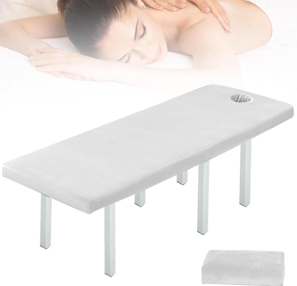 Massage stoel hoes 80 x 190 cm - Wasbare polyester - Olieresistent - Voor massagepraktijken - ShopVlot