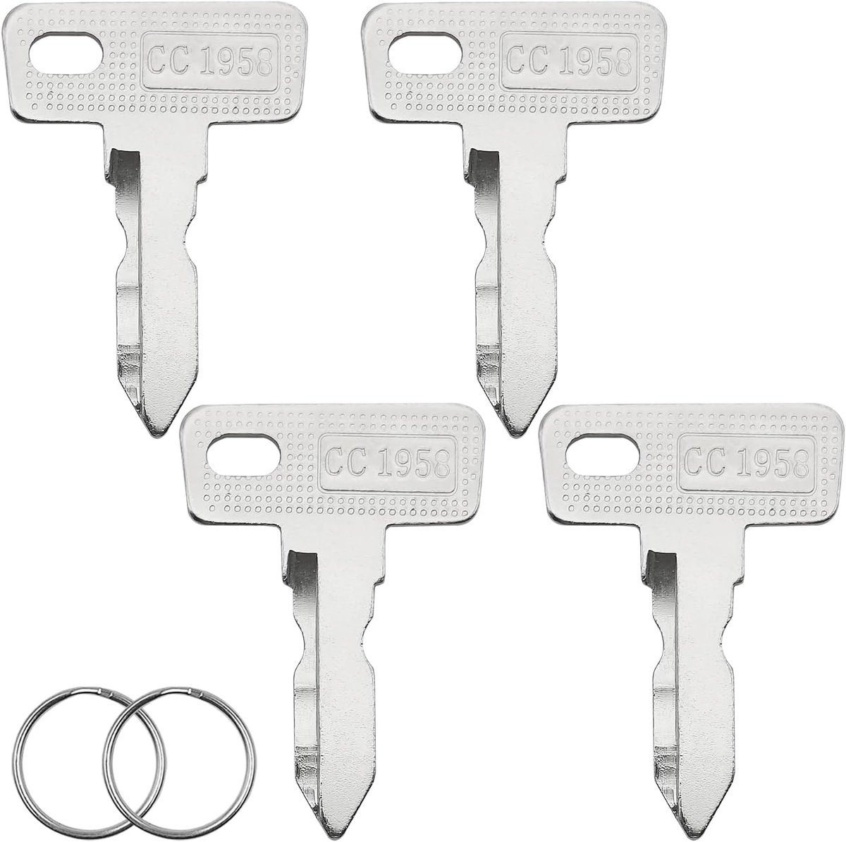 Set of 4 Golf Carts Replacement Golf Carts Compatible with Part Number 1012505 AM10079 with 2 Keychains - ShopVlot