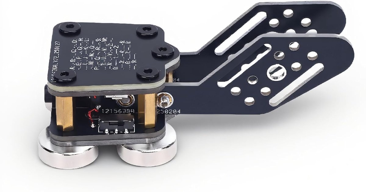SnelShoppen - Mini CW Toets Automatische Morse, Dubbele Paddle Morsecode Toets met ND Magnetische Basis (3.5mm/USB-C)