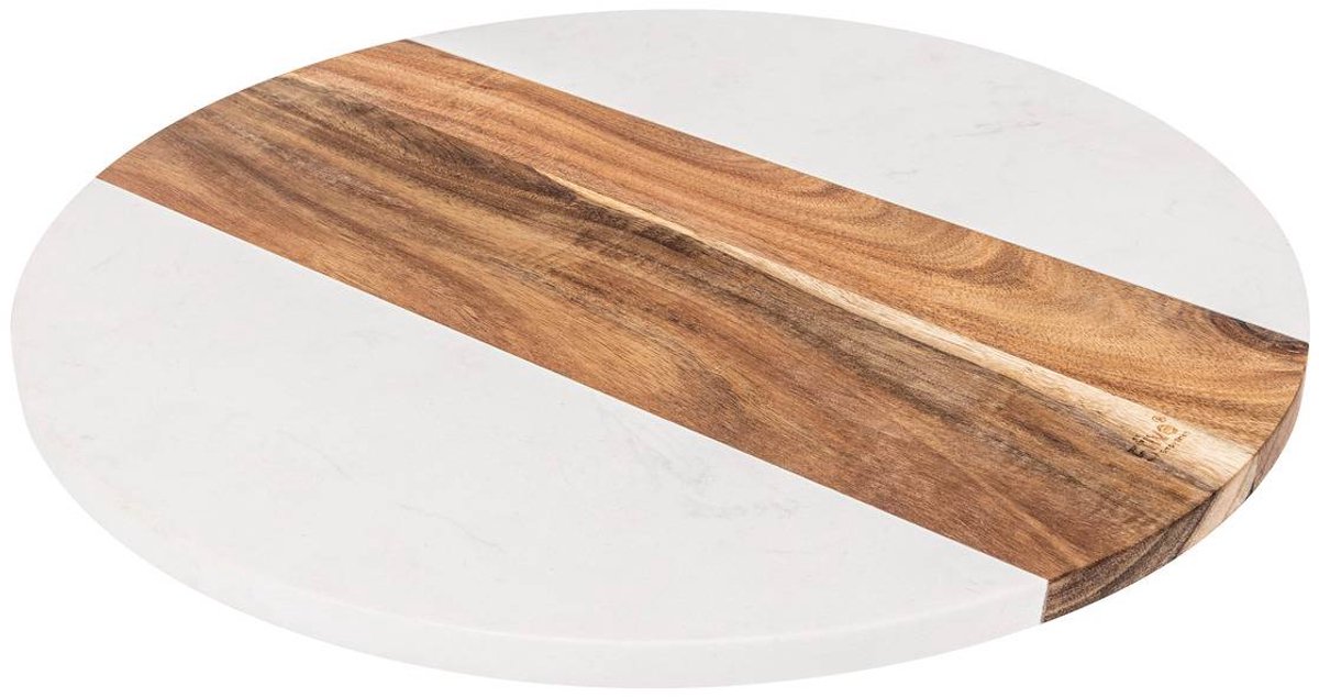 Ronde draaischotel D35cm van acacia HARMONY