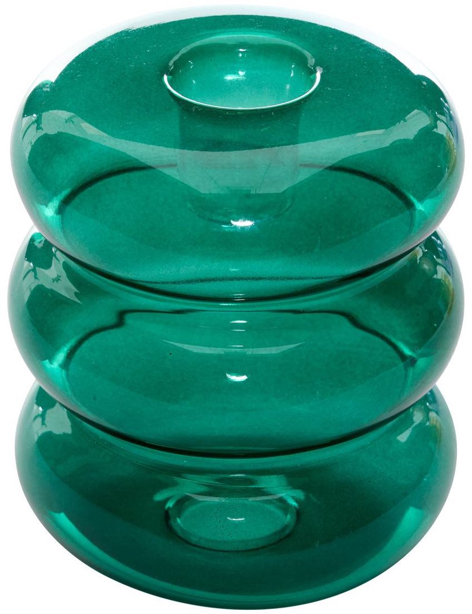 Bougeoir Pool en Verre 9x9x10,5cm Violet