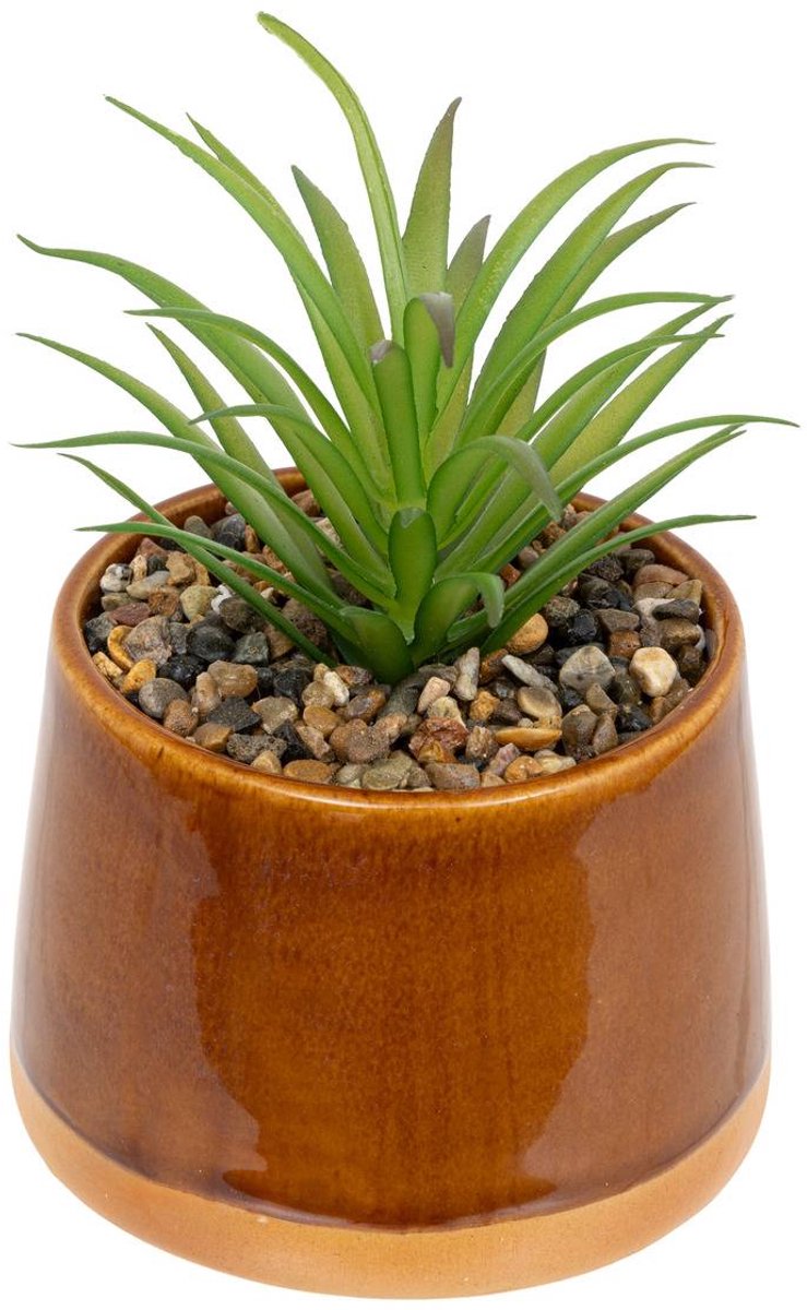 Kunstplant, keramische pot BE VINTAGE