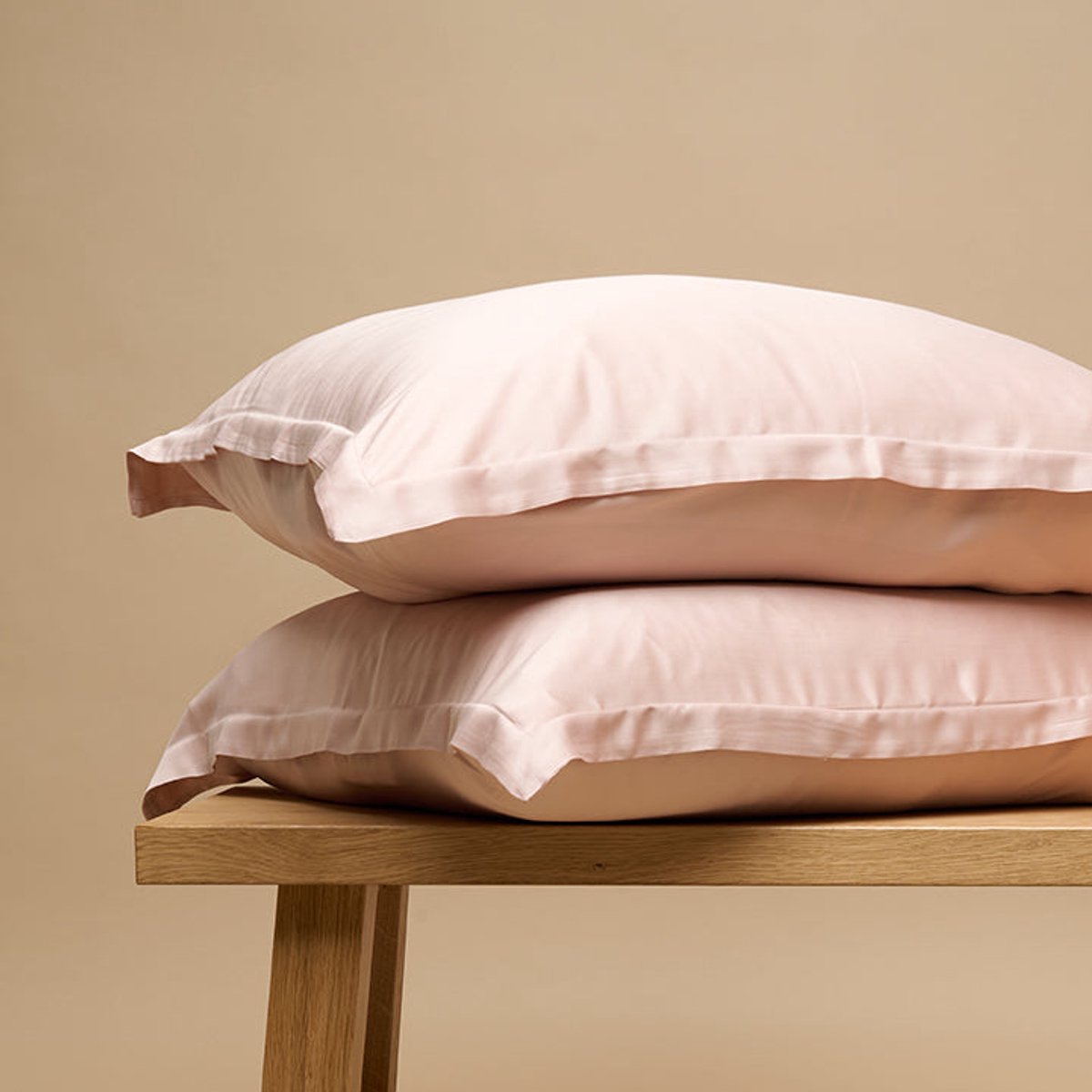 Coco & Cici - Eco Bamboe Kussensloop Powder peach - 1 kussensloop 50x75