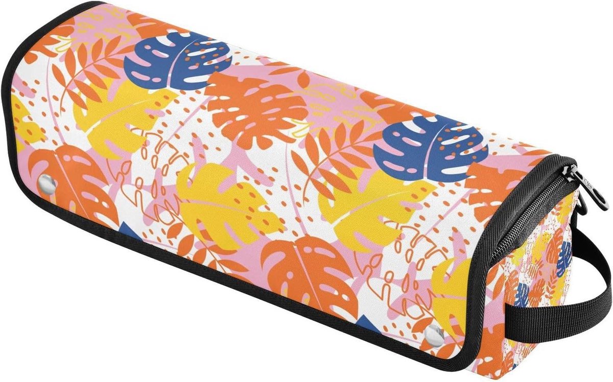 Reistas Haargereedschap - Stylingtool Tas - Veilig Opbergen - Hittebestendige Mat - One Size - Tropisch
