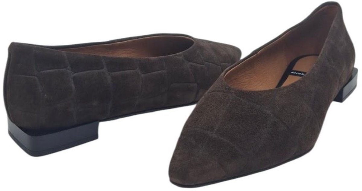 Angel Alarcon Nay 26504-530B Wenge | Spitse ballerina kroko