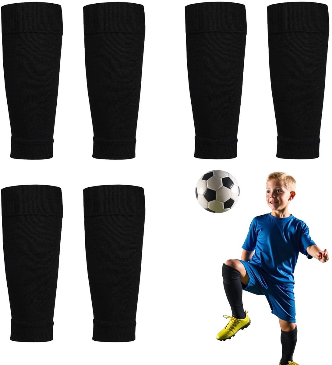 Omgoods - 3 Paar Voetbal Sok Mouwen voor Kinderen en Jongeren