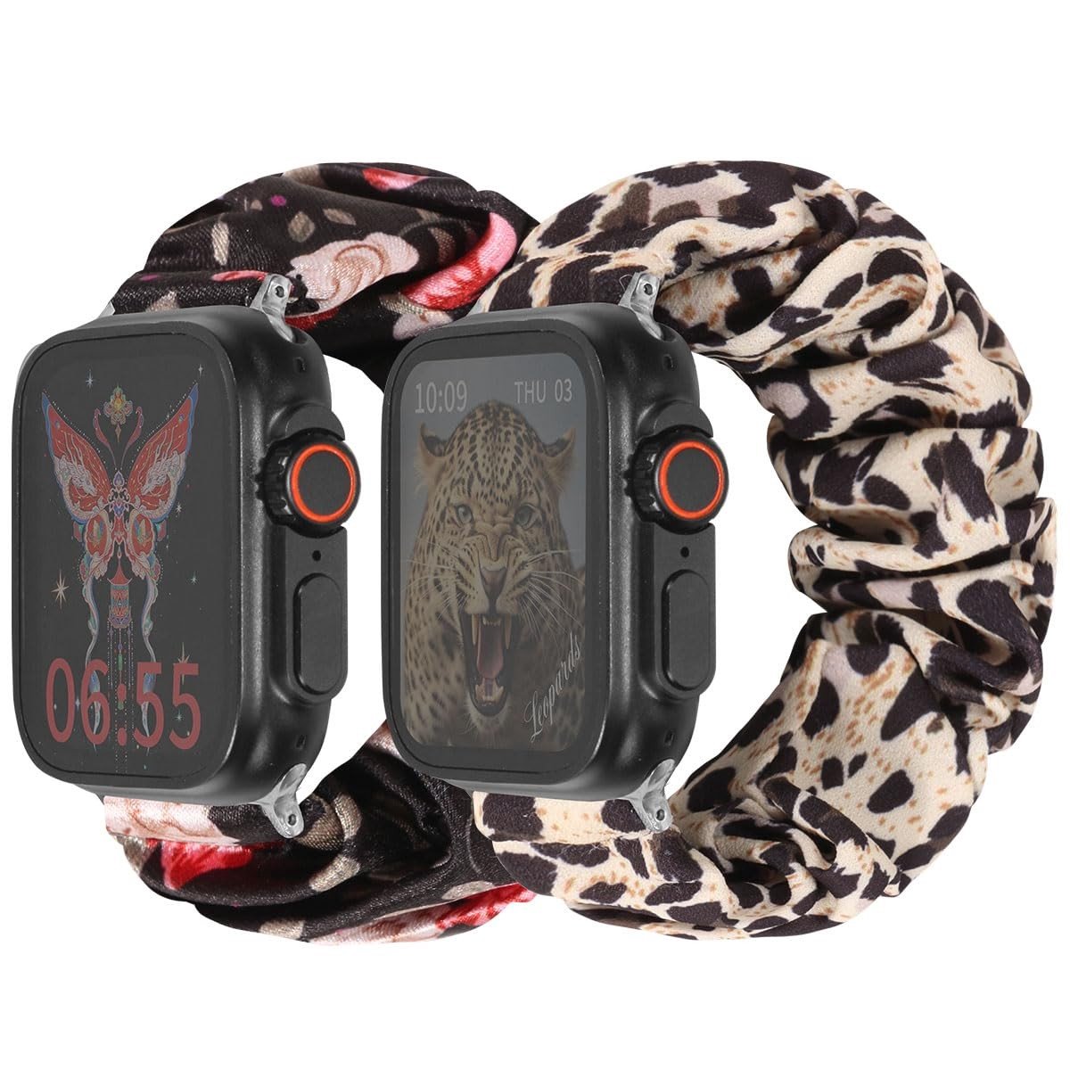 Omgoods - Elastische Scrunchie Strap voor Apple Watch
