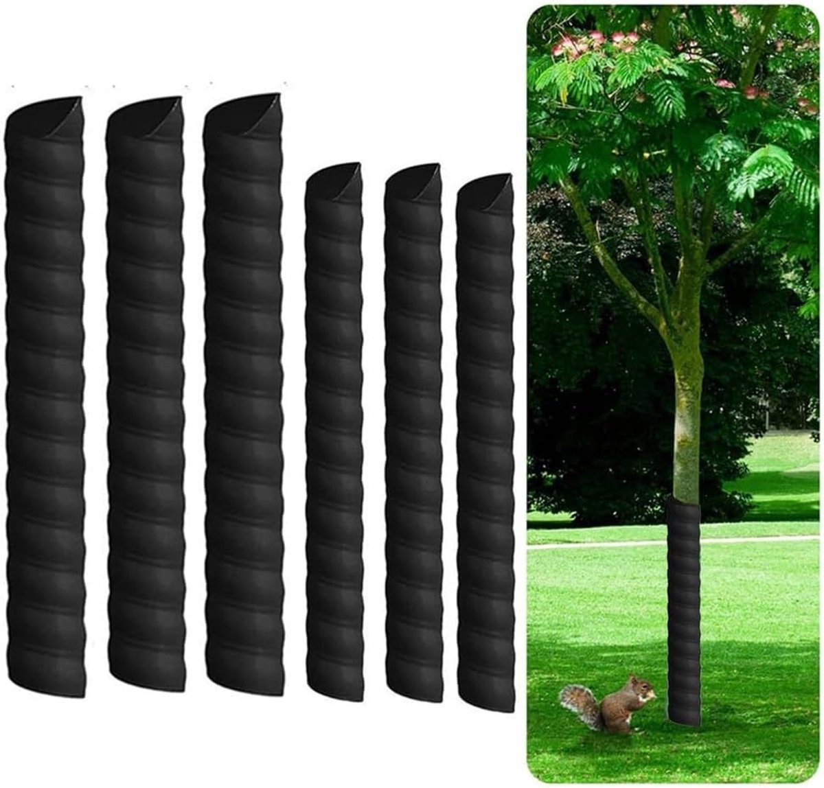 Omgoods - 6 Stuks Boomstambescherming in 2 Maten - Multifunctionele Plantenbescherming