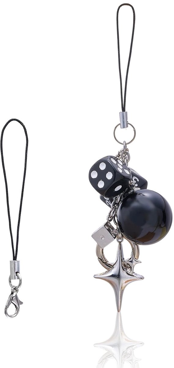 Omgoods - Gelukskubus Telefoonhanger met Ster en Biljartdesign