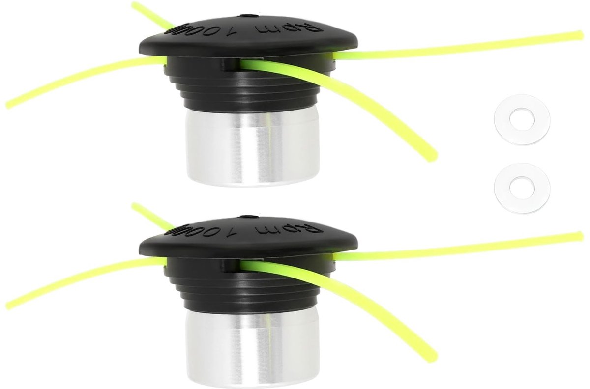 Omgoods - Set van 2 Afneembare Nylon Draadtrimmer Hoofden voor Grasmaaiers
