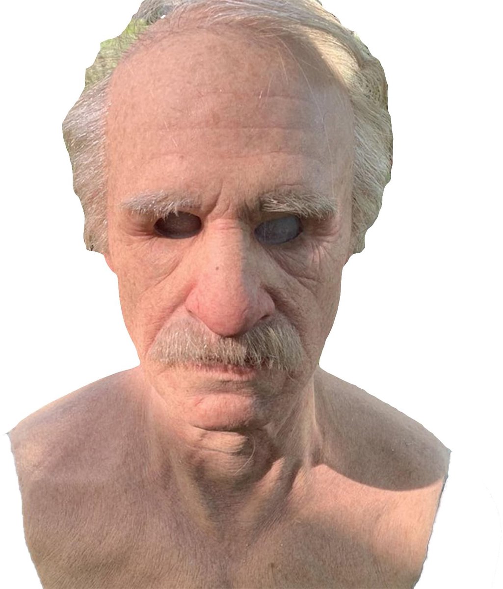 Omgoods - Realistisch Halloween Masker voor Oudere Man
