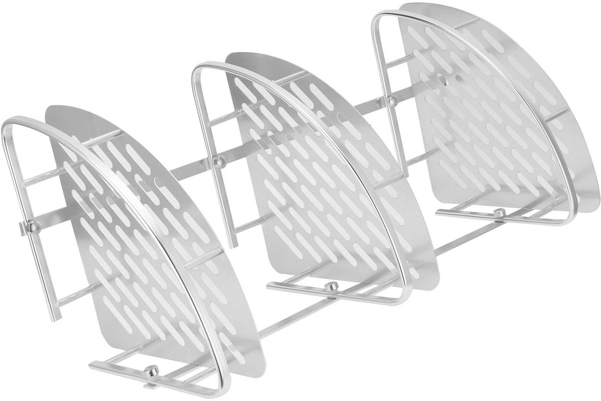 Omgoods - 3-Lagen Hoek Doucherek - Aluminium Badkamer Organizer