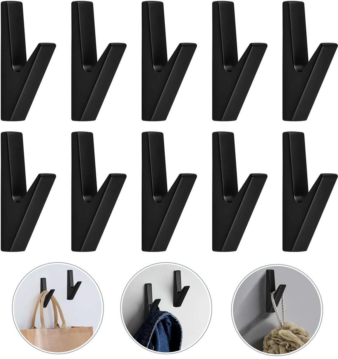 Omgoods - Wandhaken voor Kleding en Accessoires (10 Stuks)
