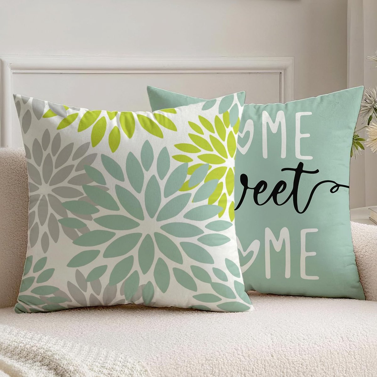 Omgoods - Set van 2 Decoratieve Kussenslopen 50 x 50 cm