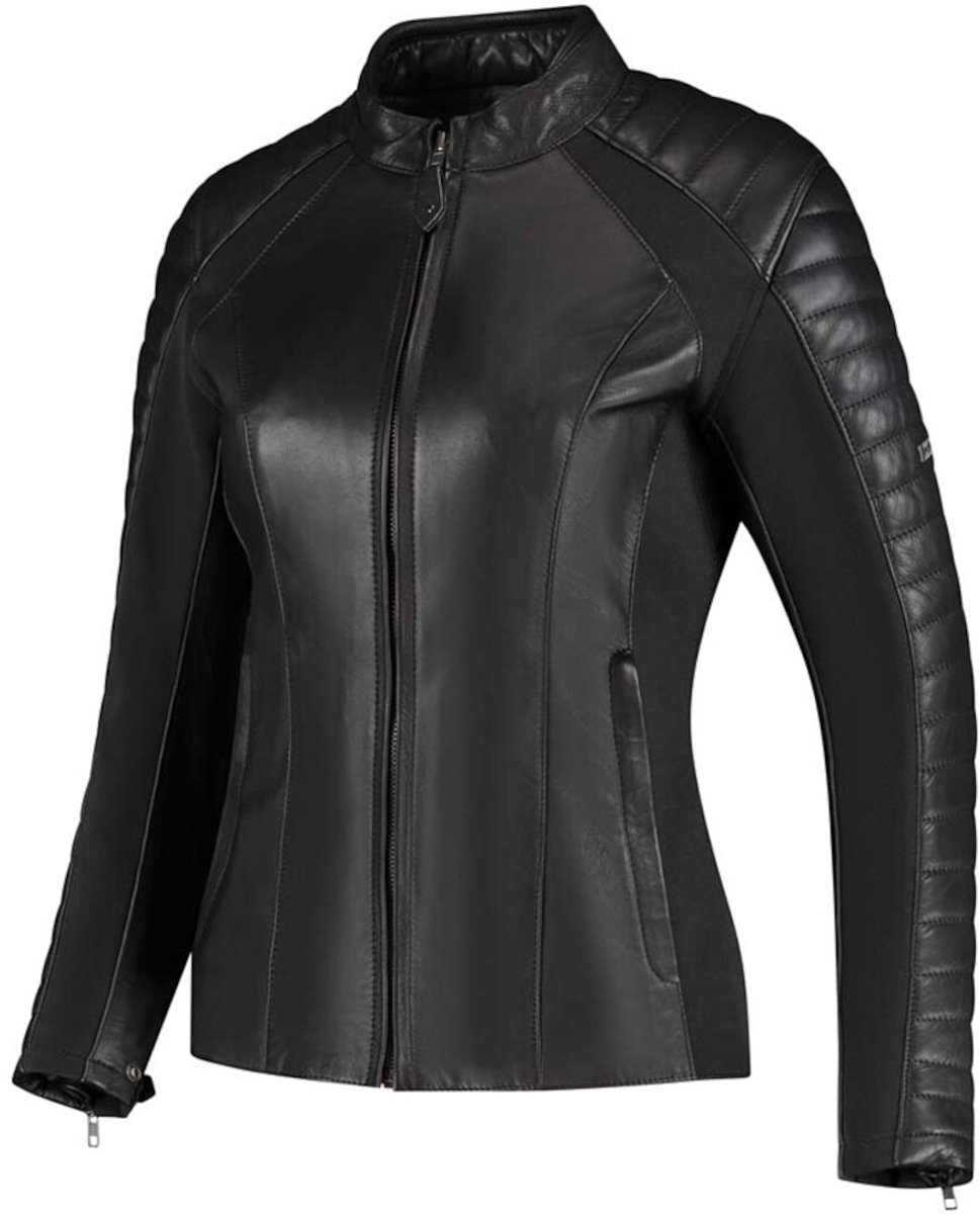 Rusty Stitches Donna Dames Motorfiets Leren Jas -