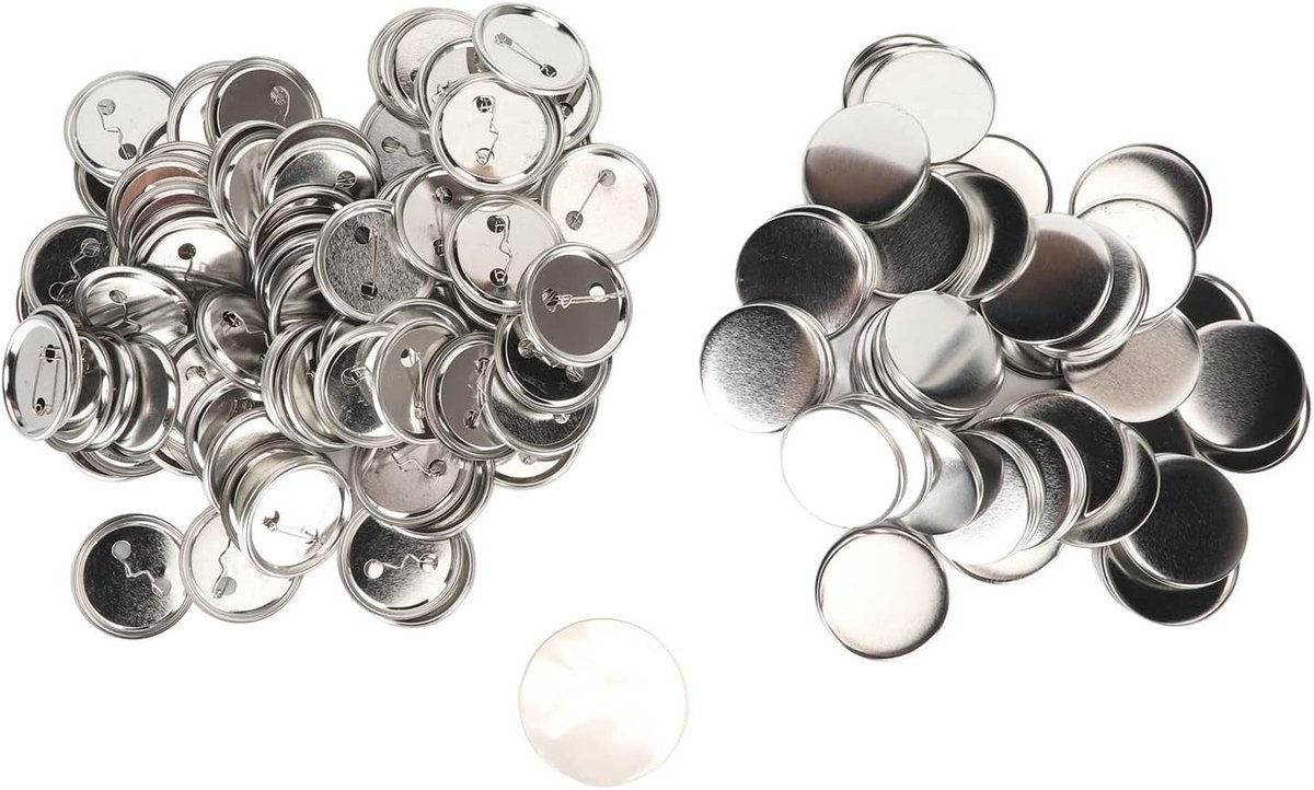 Ronde Knopen Maakset, 100 Sets van 56MM Knopen met Glad Oppervlak voor Creatief Cadeaus Maken en Handwerk